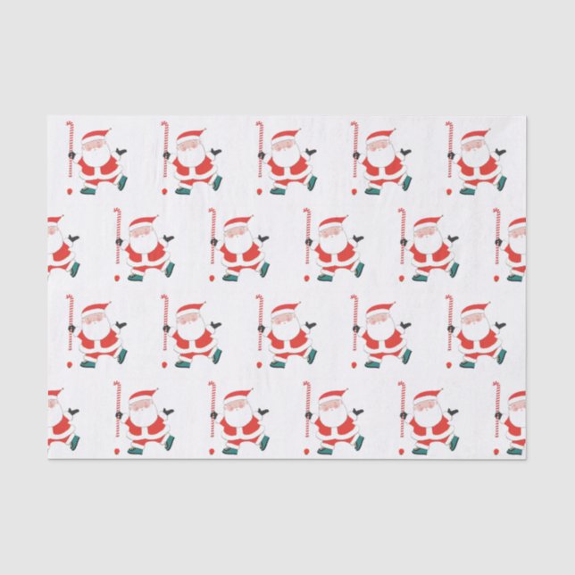 Papier de soie de Noël pour hockey sur gazon (Recto)