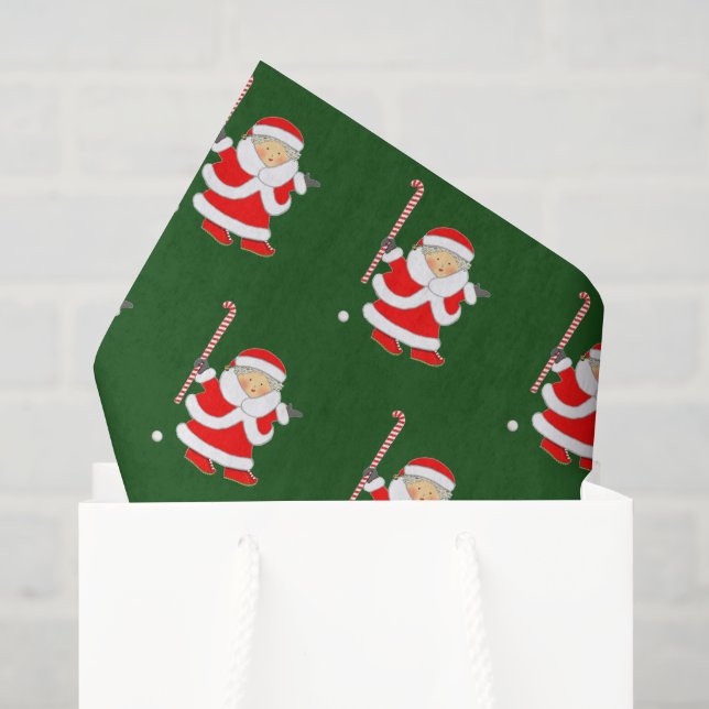 Papier de soie de Noël pour hockey sur gazon (Sac cadeau)