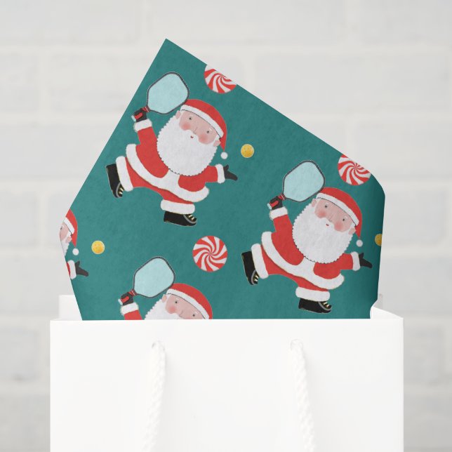 Papier de soie de Noël pour pickleball (Sac cadeau)