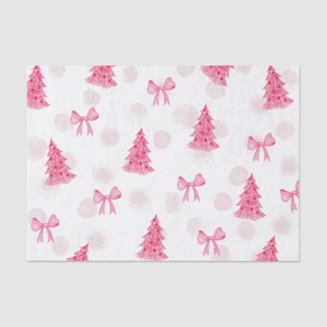 Papier de soie de Noël rose  (Recto)
