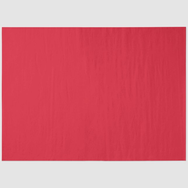 Papier de soie de Noël rouge rubis uni élégant (Recto)
