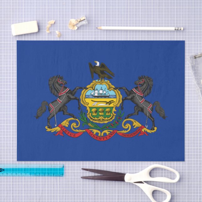 papier de soie de Pennsylvanie, drapeau de Pennsyl (Artisanat)