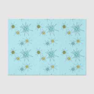 Papier de soie de soie atomique bleu de Starbursts