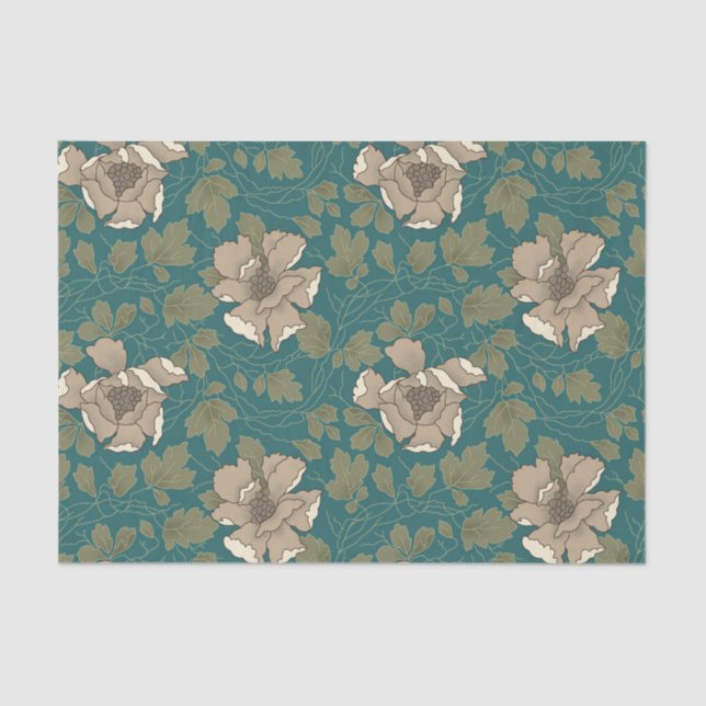 Papier de soie de soie blanc de magnolia (Recto)