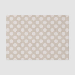 Papier de soie de soie blanc d'impression de point