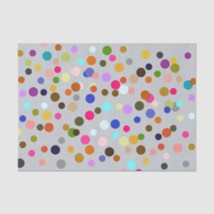 Papier de soie de soie coloré d'art de confettis