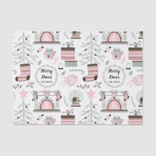 Papier de soie de soie confortable de motif de