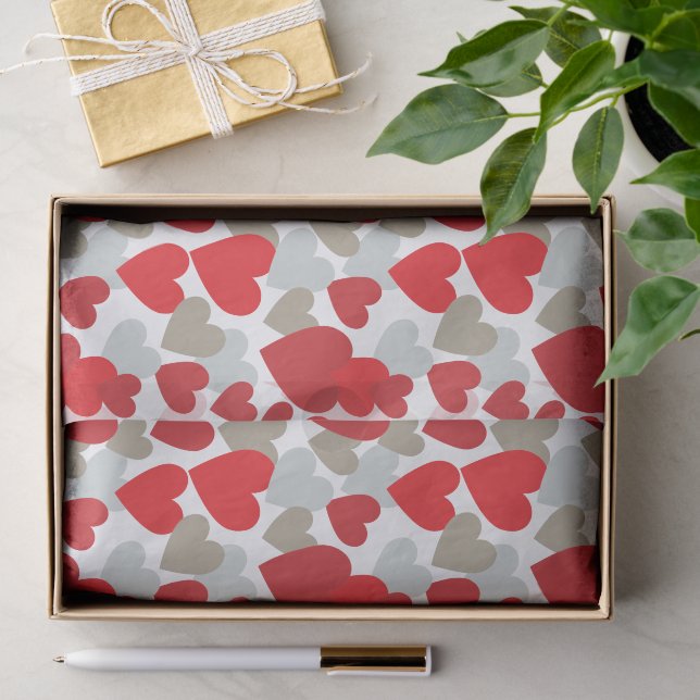 Papier de soie de soie d'amour (Cadeau)