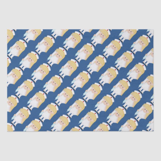 Papier de soie de soie d'amusement d'infirmière de (Recto)