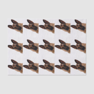 Papier de soie de soie de berger allemand