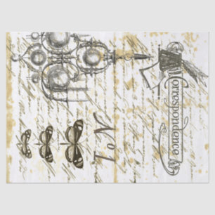 Papier de soie de soie de Decoupage de collage de