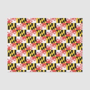 Papier de soie de soie de drapeau du Maryland