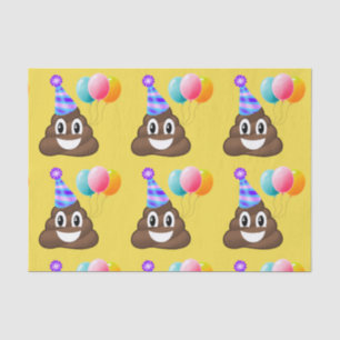 Papier de soie de soie de dunette d'Emoji de fête