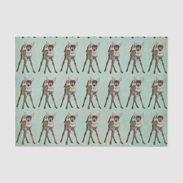 Papier de soie de soie de FAON et de HIBOU (Recto)