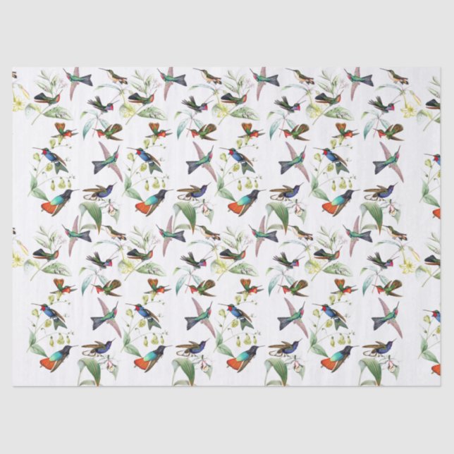 Papier de soie de soie de fleurs d'animaux (Recto)