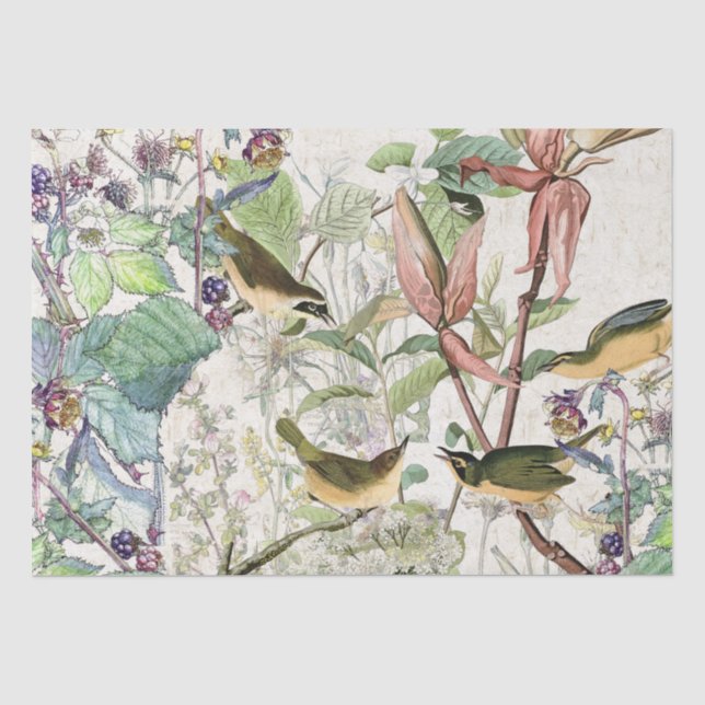 Papier de soie de soie de fleurs sauvages (Recto)