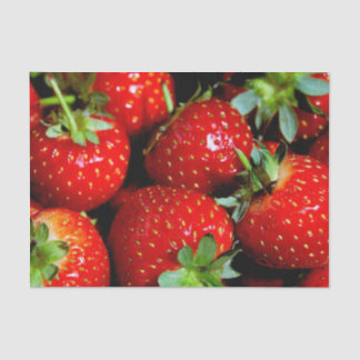 Papier de soie de soie de fraises