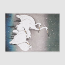 Papier de soie de soie de GRUES