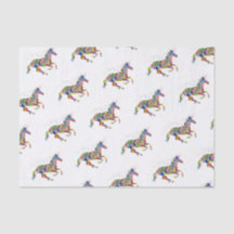 Papier de soie de soie de licorne