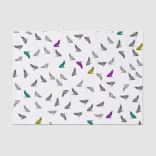 Papier de soie de soie de loups d'hurlement
