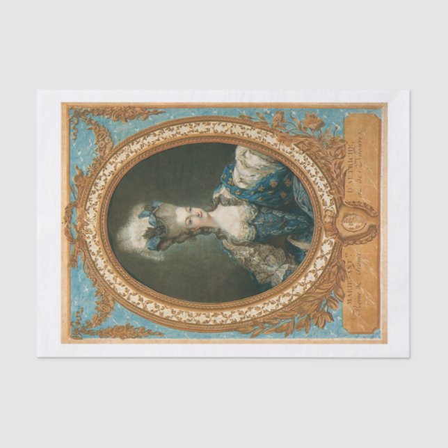 Papier de soie de soie de Marie Antoinette (Recto)