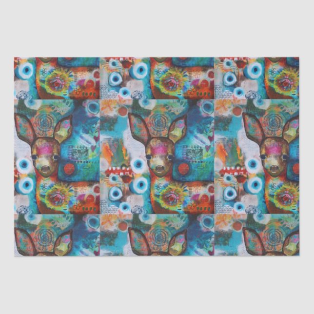 Papier de soie de soie de "mes cerfs communs" ! ! (Recto)