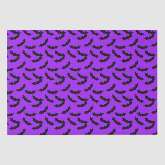 Papier de soie de soie de motif de batte de (Recto)