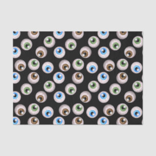 Papier de soie de soie de motif de globe oculaire