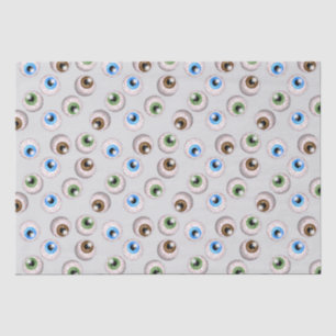 Papier de soie de soie de motif de globe oculaire