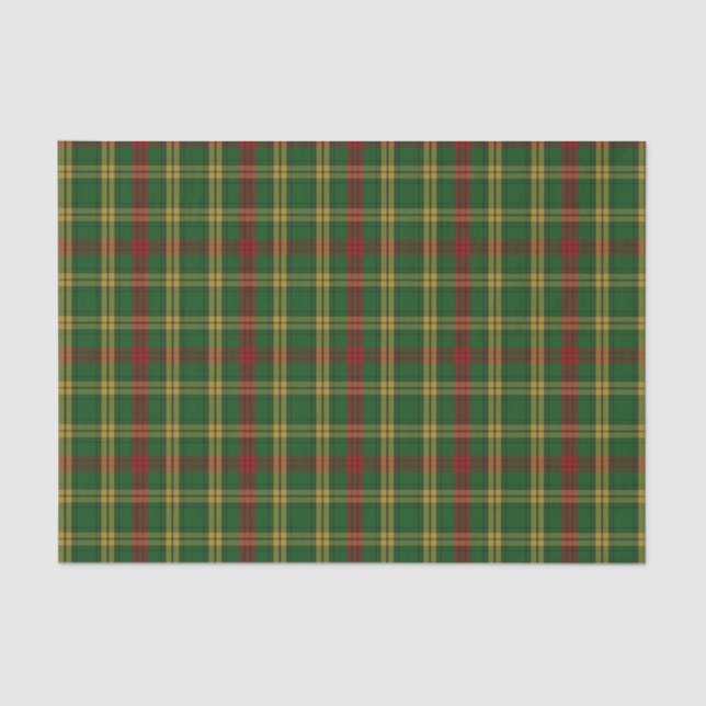 Papier de soie de soie de plaid de tartan de (Recto)