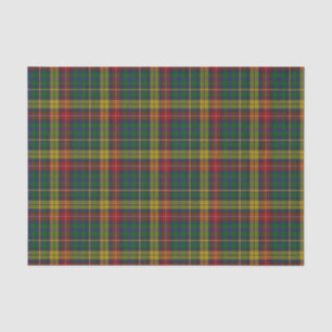 Papier de soie de soie de plaid de tartan de
