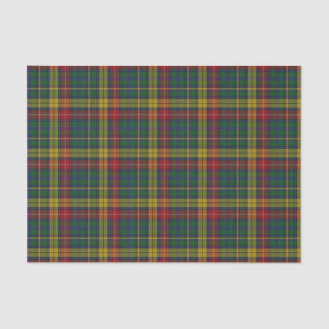 Papier de soie de soie de plaid de tartan de (Recto)