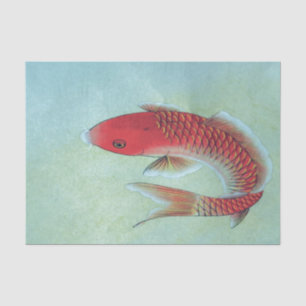 Papier de soie de soie de POISSONS