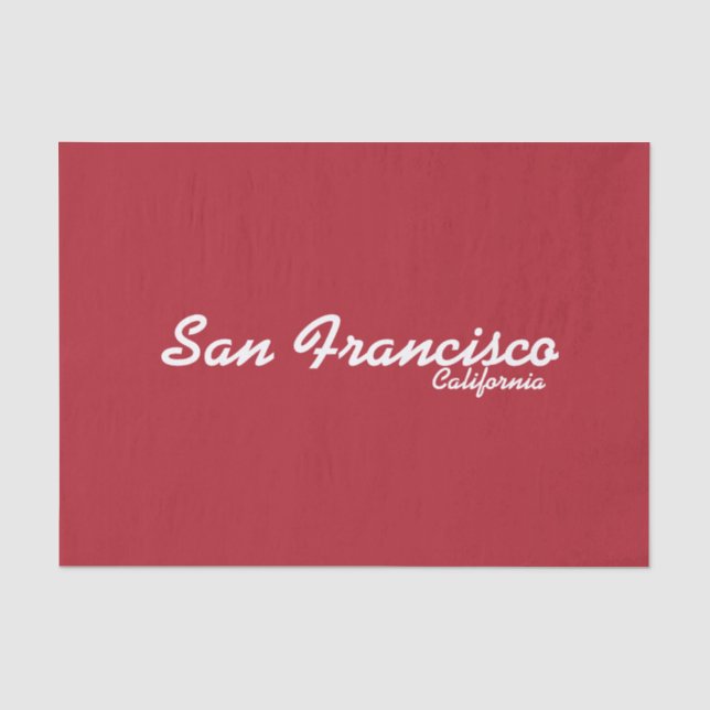 Papier de soie de soie de San Francisco, la (Recto)