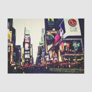 Papier de soie de soie de Times Square de New York