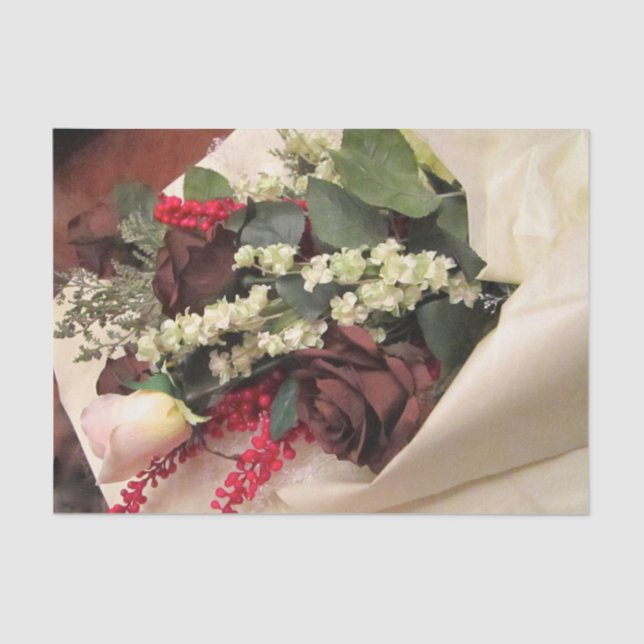 Papier de soie de soie décoratif de concepteur (Recto)