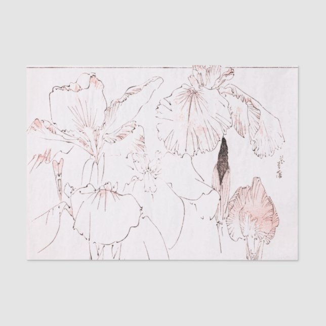 Papier de soie de soie d'IMPRESSION de BOIS DE (Recto)