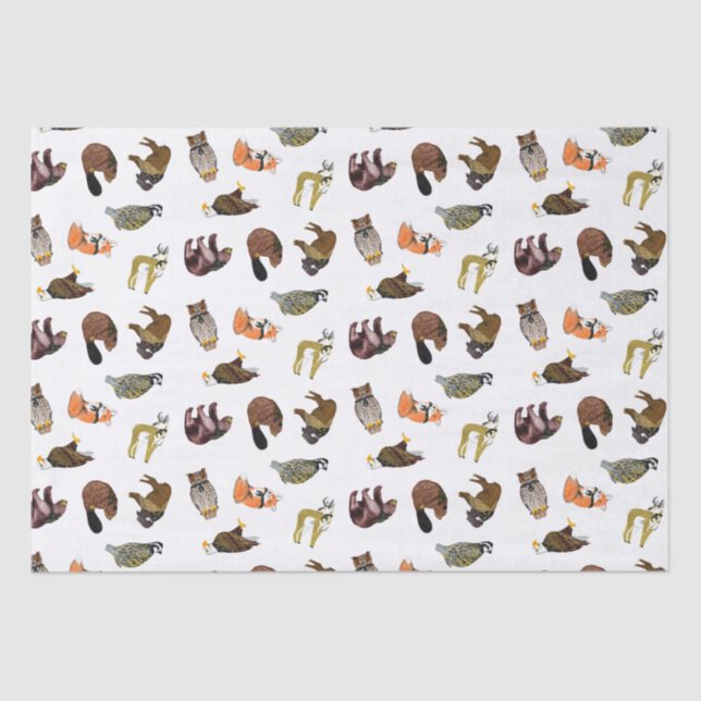 Papier de soie de soie en bois de créature (Recto)