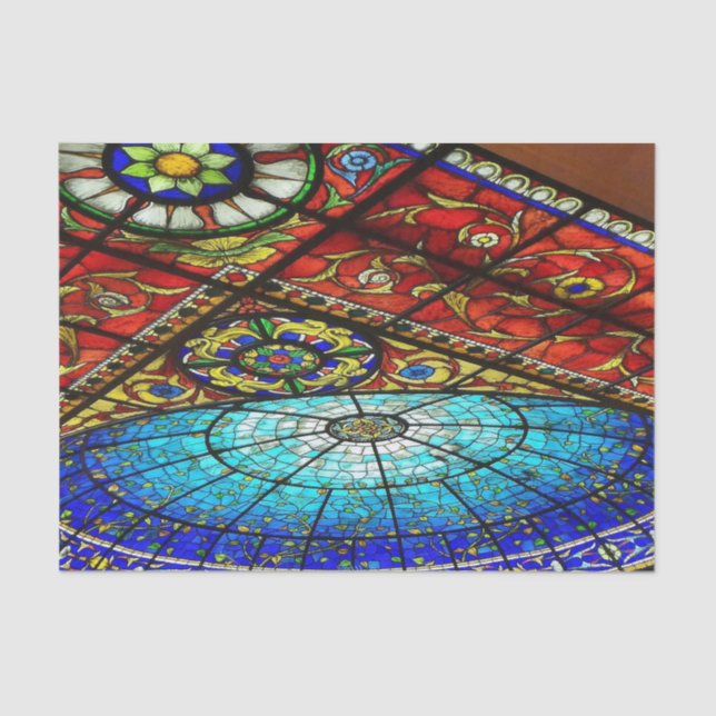 Papier de soie de soie en verre souillé (Recto)