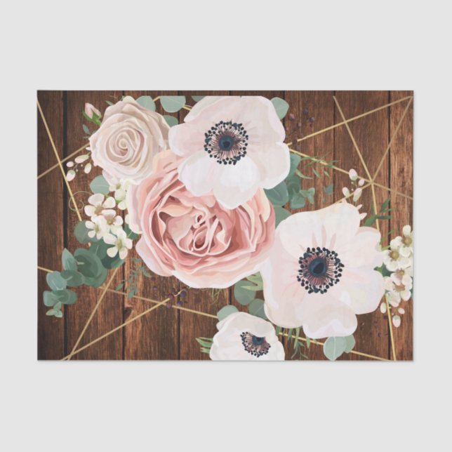 Papier de soie de soie enveloppant la grange rose (Recto)