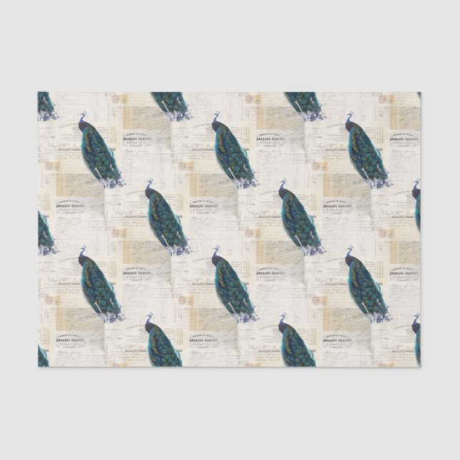 Papier de soie de soie français d'éphémères de (Recto)