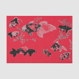 Papier de soie de soie JAPONAIS ROUGE