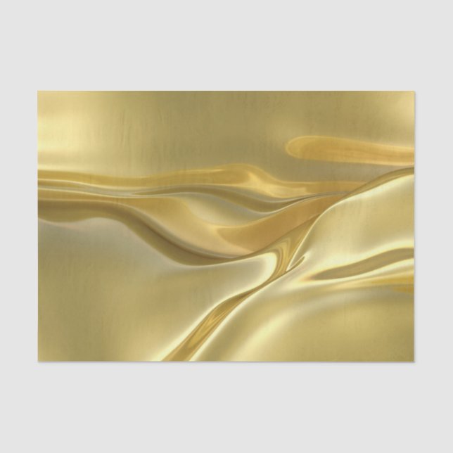 Papier de soie de soie liquide d'or (Recto)