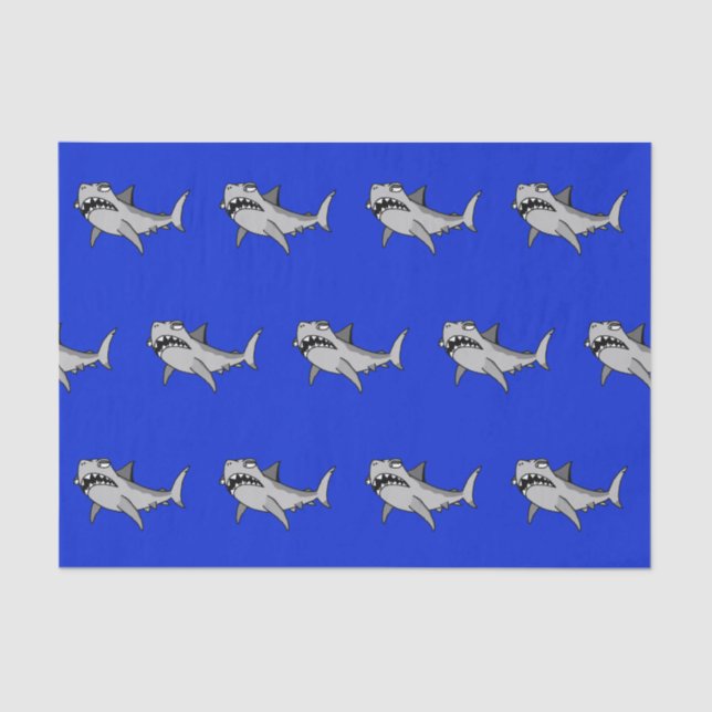 Papier de soie de soie maladroit de requin (Recto)