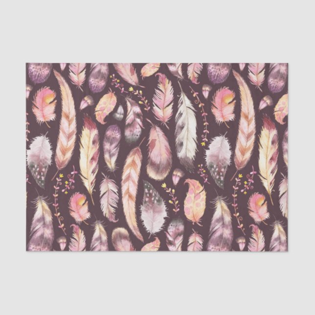 Papier de soie de soie noir de Featherly (Recto)