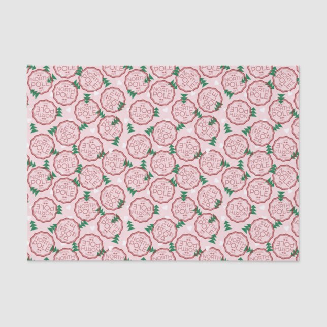 Papier de soie de soie officiel du Pôle Nord (Recto)