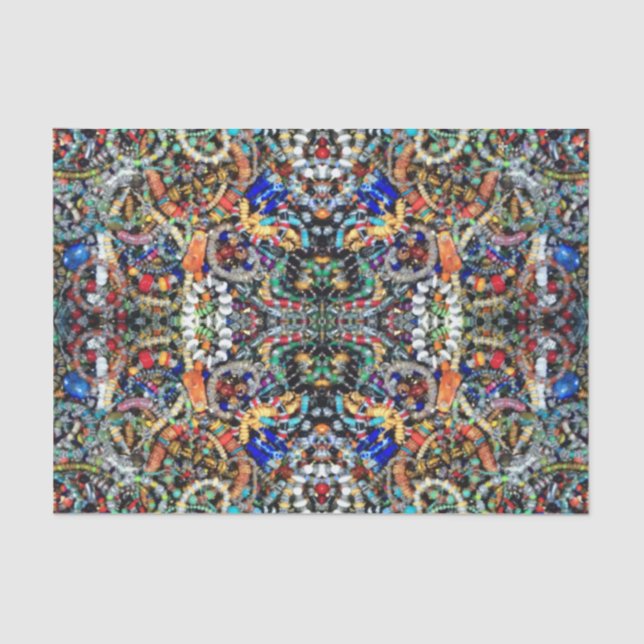 Papier de soie de soie orné de bijoux du (Recto)