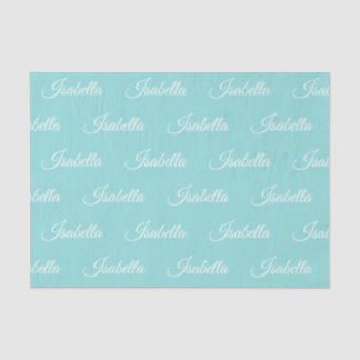 Papier de soie de soie personnalisé par bleu