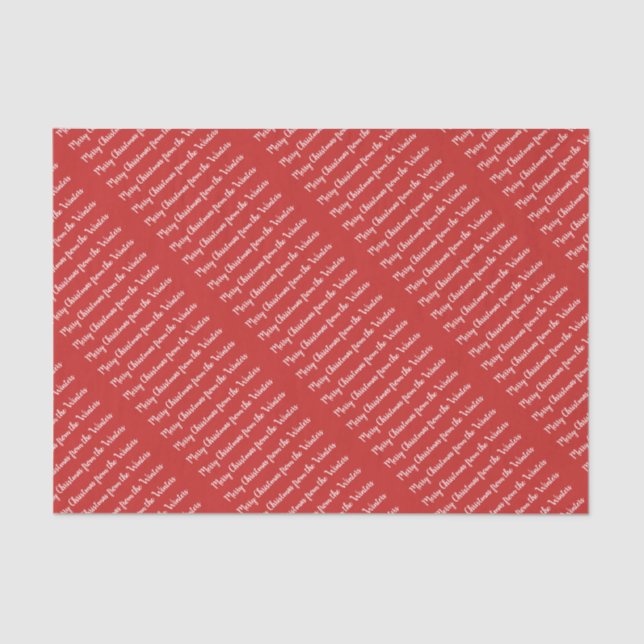 Papier de soie de soie personnalisé par coutume (Recto)