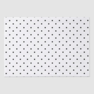 Papier de soie de soie/pois noir